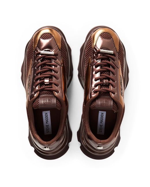 Steve Madden Brown Zoomz Chunky Trainers
