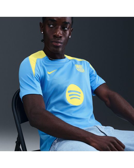 Nike Blue Barcelona Licensed Short Sleeve T-Shirt for men