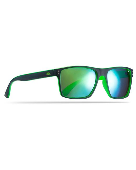 Trespass Green Adults Zest Rectangle Sunglasses