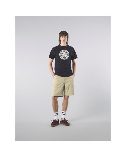 Pretty Green Black Pg Tour Logo Regular Fit T-Shirt for men
