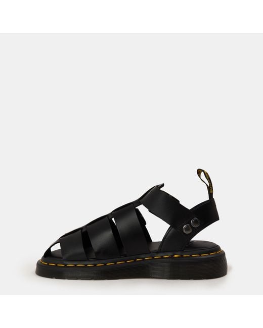 Dr. Martens Black Garin Fisherman Sandal