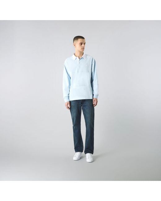 Pretty Green Blue Islington Rugby Polo Shirt for men