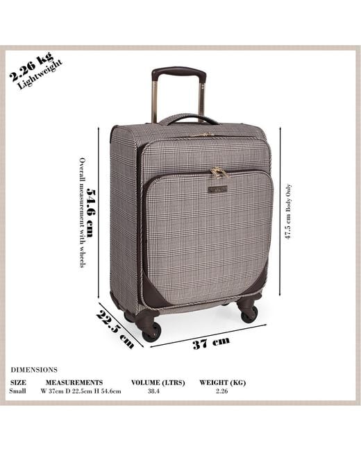 London Fog Multicolor Camberley Soft Shell Suitcase Luggage With Wheels