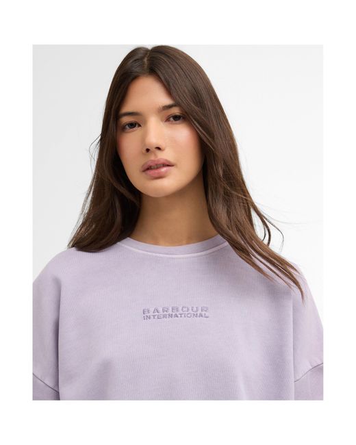 Barbour Purple Crew Sweatshirt