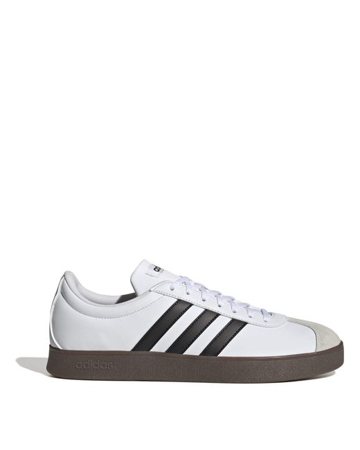 Adidas White Vl Court Base Shoes for men