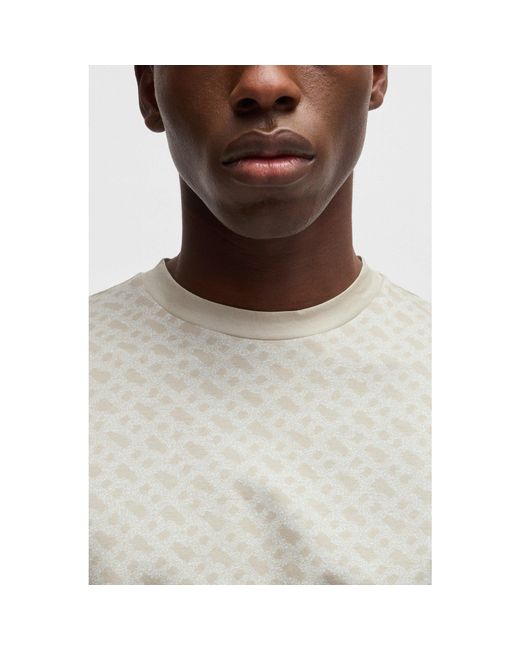 Boss Gray Hbb Htaut 80 Regular Fit T-Shirt for men