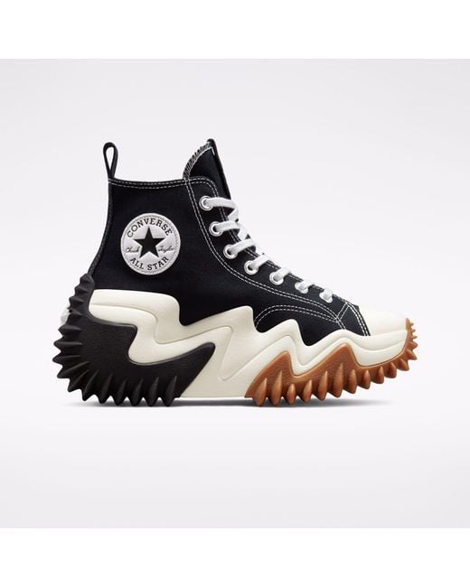 Converse Black Run Star Motion Platform Trainers