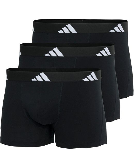 Adidas Black 3 Pack Boxers for men