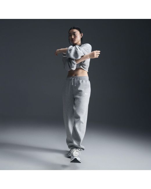Nike Gray Phoenix Fleece Joggers