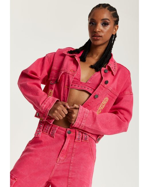 Mini Stitch Denim  Buy Mini Stitch Boys Full Sleeves Solid Denim Jacket  Peach Online  Nykaa Fashion