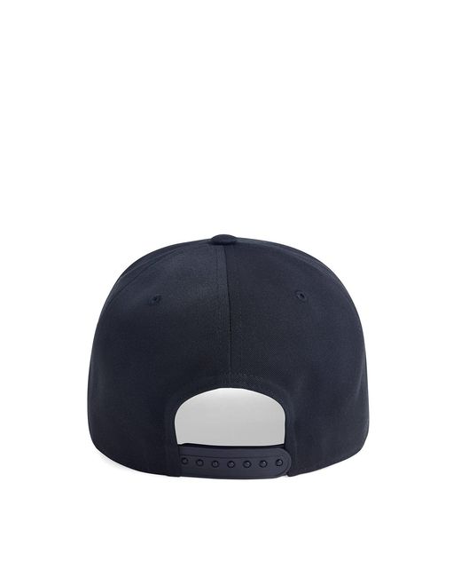 Hudson Black Reversed Snapback Cap
