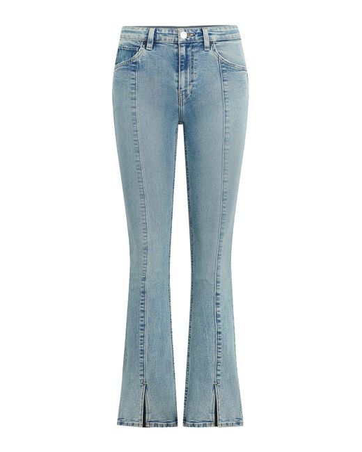 Hudson Blue Barbara High-rise Baby Bootcut Jean W/ Slit Hem