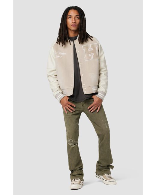 Hudson Jeans X Brandon Williams Jack Kick Flare Jean in Green for