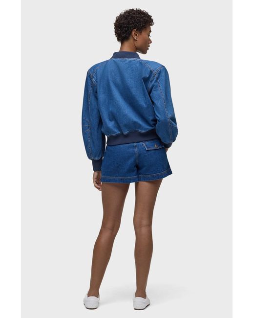 Hudson Blue Denim Bomber Jacket