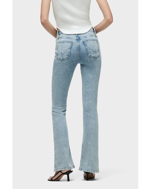 Hudson Blue Barbara High-rise Baby Bootcut Jean W/ Slit Hem