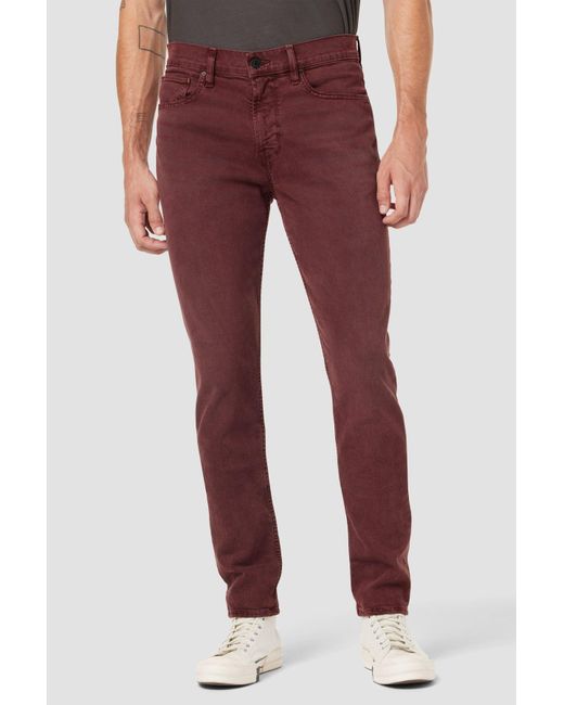 Hudson Jeans Denim Axl Slim Jean in Plum (Red) for Men Lyst