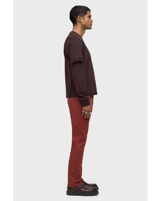 Hudson Red Hybrid Tee for men