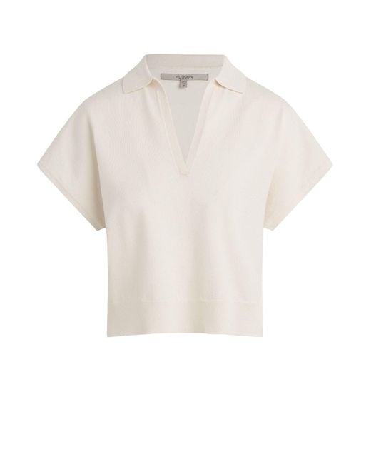 Hudson Blue Draped Collared Sweater