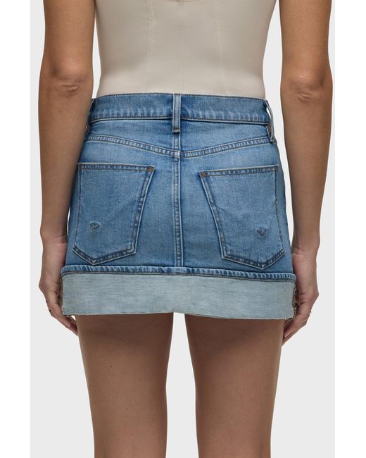 Hudson Blue Cuff Mini Skirt