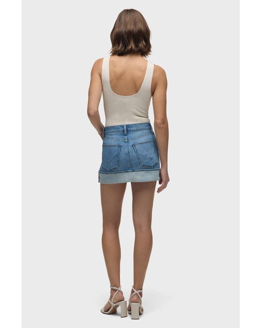 Hudson Blue Cuff Mini Skirt
