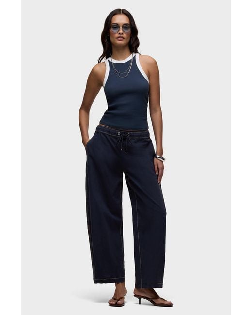Hudson Blue Drawstring Barrel Pant