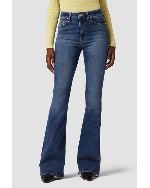 Hudson Jeans Holly Highrise Flare Jean in Blue Lyst