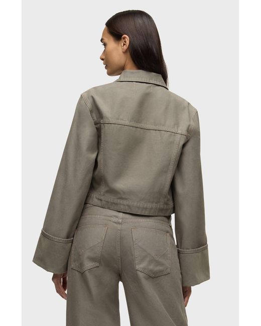 Hudson Green Cuffed Cropped Jacket