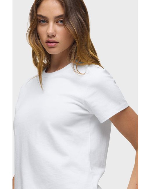 Hudson White Relaxed Tee
