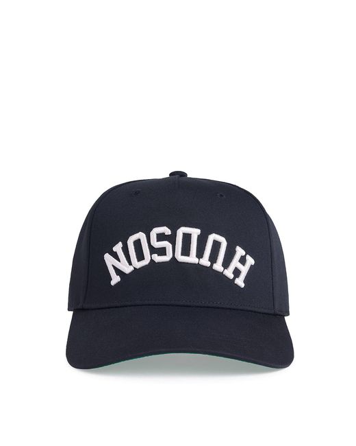 Hudson Black Reversed Snapback Cap
