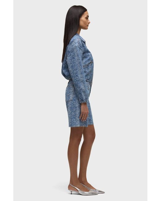 Hudson Blue Cropped Zip Up Jacket