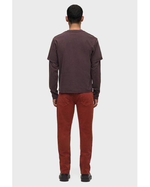 Hudson Red Blake Slim Straight for men