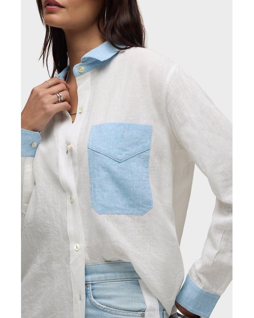 Hudson Blue Oversized Button Down Shirt