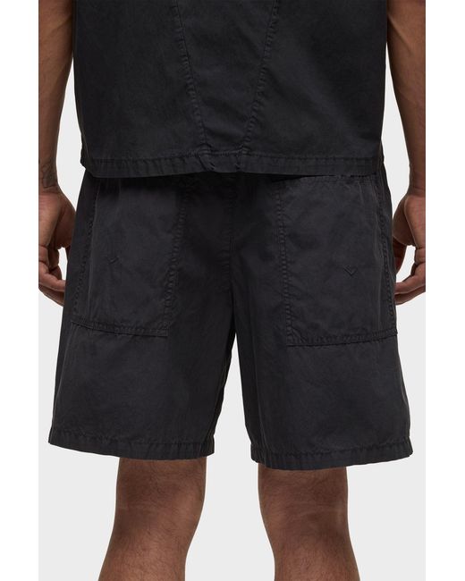 Hudson Black Nylon Drawstring Short for men