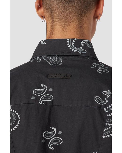 Hudson Black Crop Shirt for men