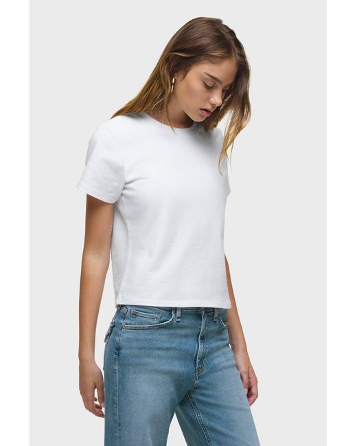 Hudson White Relaxed Tee