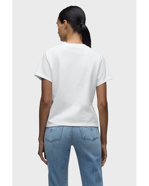 Hudson White Relaxed Tee