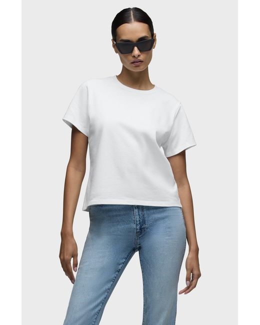 Hudson White Relaxed Tee