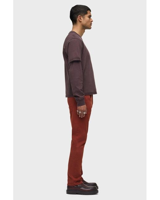 Hudson Red Blake Slim Straight for men