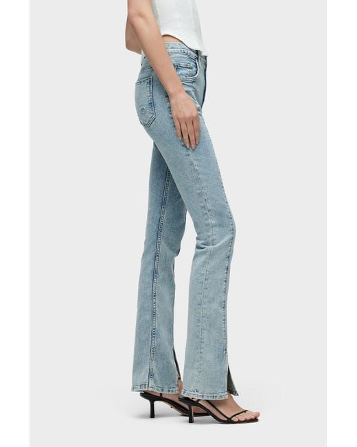 Hudson Blue Barbara High-rise Baby Bootcut Jean W/ Slit Hem