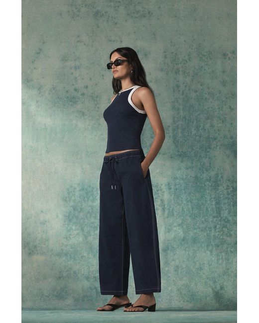Hudson Blue Drawstring Barrel Pant