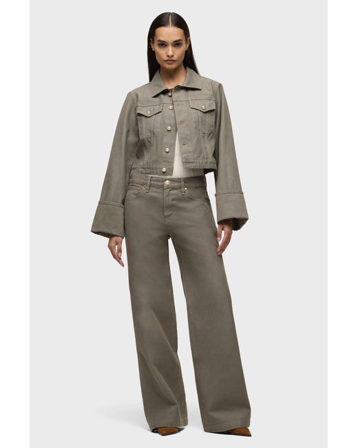 Hudson Green Cuffed Cropped Jacket