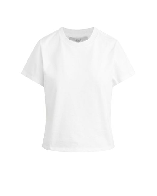 Hudson White Relaxed Tee