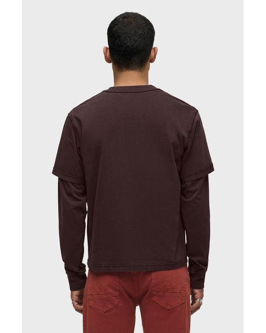 Hudson Red Hybrid Tee for men