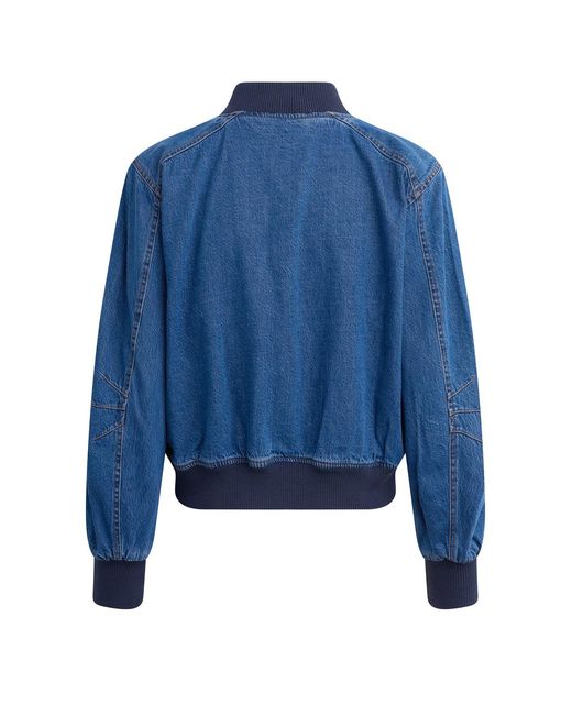 Hudson Blue Denim Bomber Jacket