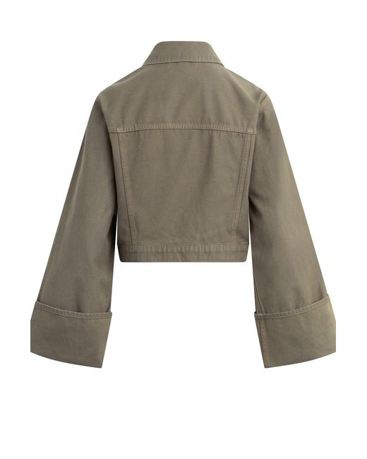 Hudson Green Cuffed Cropped Jacket