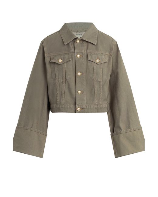 Hudson Green Cuffed Cropped Jacket