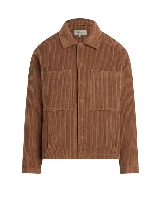 Hudson Brown Corduroy Work Jacket for men