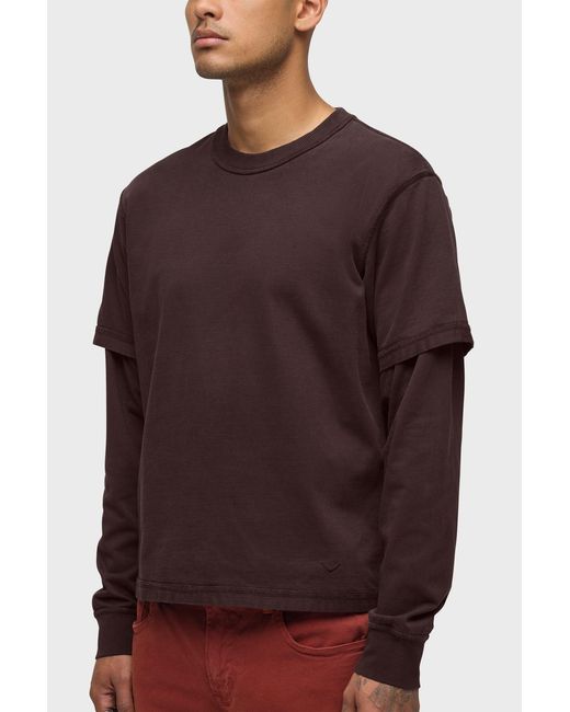 Hudson Red Hybrid Tee for men