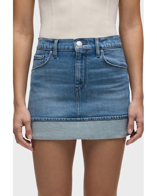 Hudson Blue Cuff Mini Skirt
