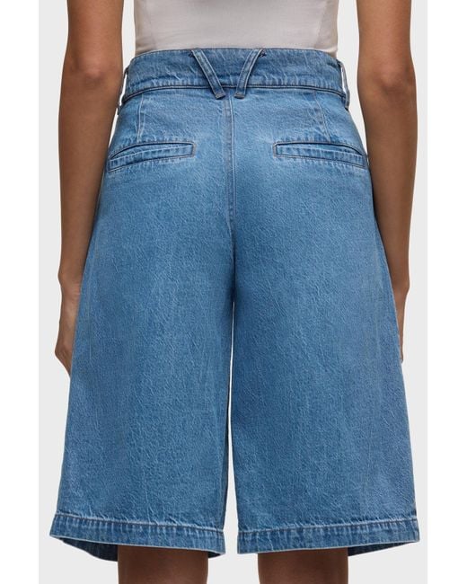 Hudson Blue Clean Front Pleated Bermuda Short
